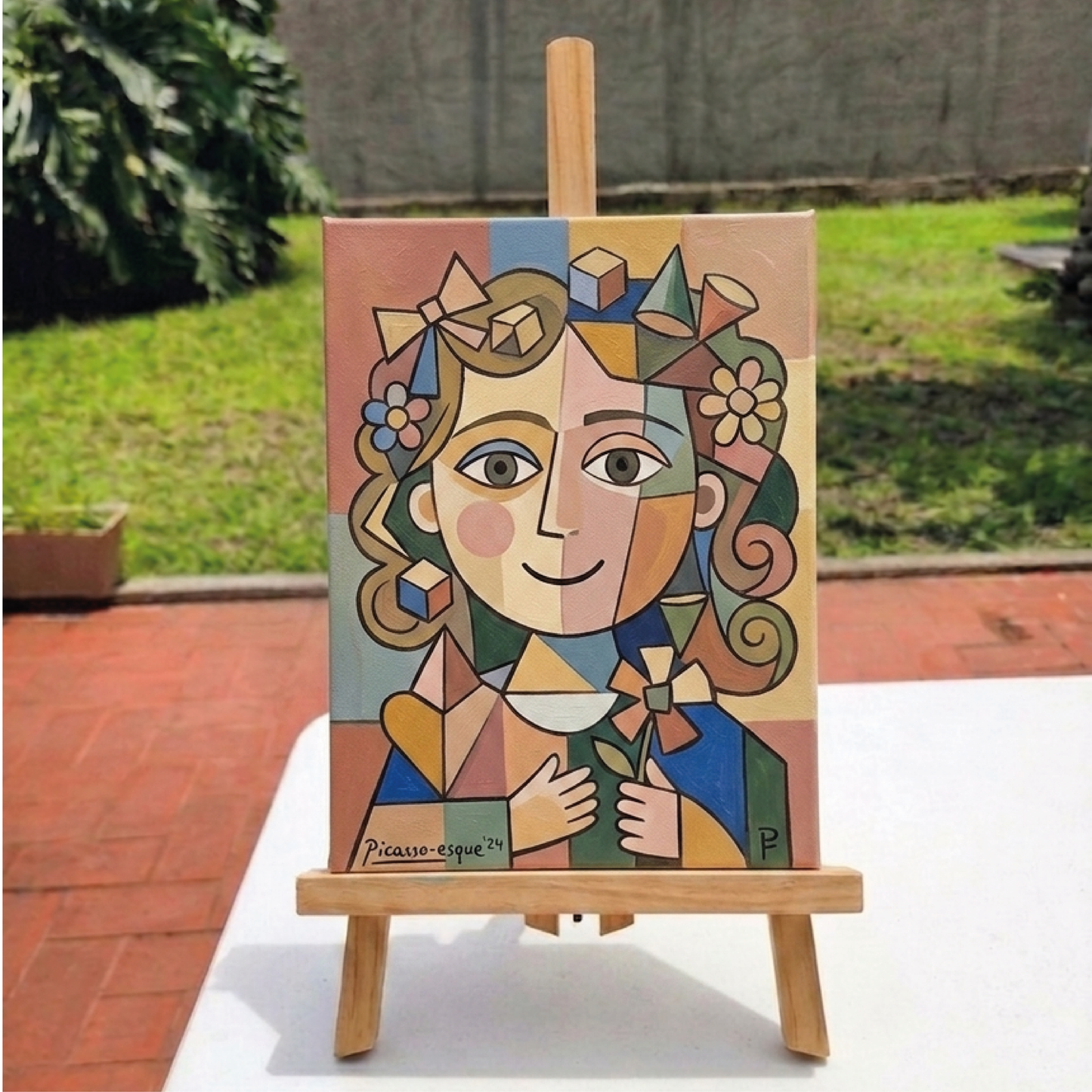 Pintura para niños (23 de Mayo 2026): Autorretrato estilo Picasso