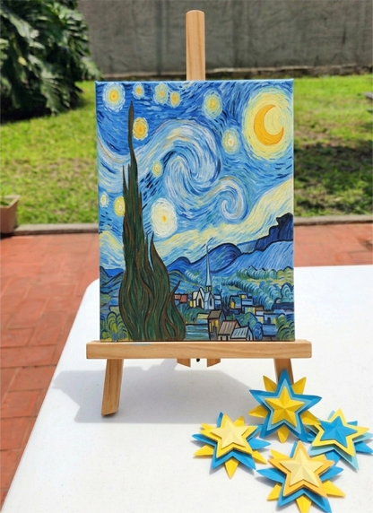 Pintura para niños (11 Abril 2026): La noche estrellada - Van Gogh